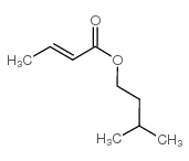 2-丁烯酸-3-甲基丁酯结构式