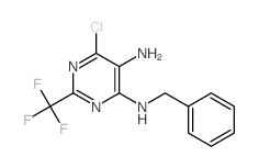 4,5-Pyrimidinediamine,6-chloro-N4-(phenylmethyl)-2-(trifluoromethyl)-结构式