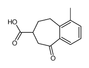 1-Methyl-5-oxo-6,7,8,9-tetrahydro-5H-benzo[7]annulene-7-carboxyli c acid Structure
