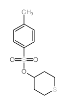 Benzenesulfonic acid,4-methyl-, tetrahydro-2H-thiopyran-4-yl ester Structure