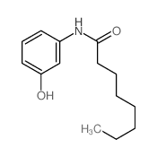 Octanamide,N-(3-hydroxyphenyl)-结构式