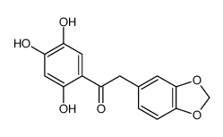 2-(1,3-benzodioxol-5-yl)-1-(2,4,5-trihydroxyphenyl)ethanone Structure