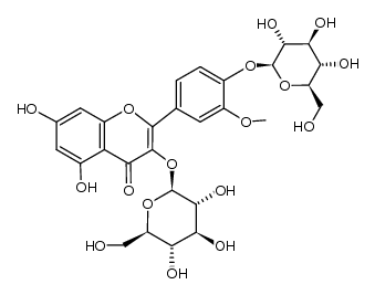 Isorhamnetin-3,4'-Diglucoside structure