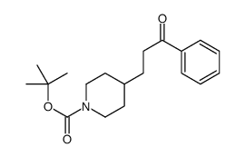 1-Boc-4-(3-oxo-3-phenylpropyl)piperidine结构式