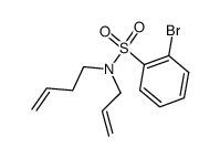 N-allyl-2-bromo-N-(but-3-en-1-yl)benzenesulfonamide结构式
