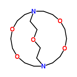 4,7,13,16,21-五氧杂-1,10-二氮杂二环[8.8.5]廿三烷结构式