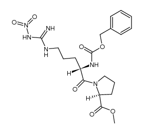 Nα-Benzyloxycarbonyl-NG-nitro-L-arginyl-L-proline Methyl Ester结构式