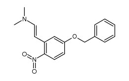 trans-5-benzyloxy-β-(dimethylamino)-2-nitrostyrene Structure