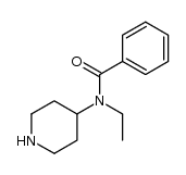 4-(N-ethylbenzoylamino)piperidine结构式