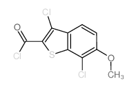 3,7-Dichloro-6-methoxy-1-benzothiophene-2-carbonyl chloride Structure