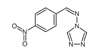 1-(4-nitrophenyl)-N-(1,2,4-triazol-4-yl)methanimine Structure