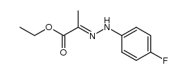 Propanoic acid, 2-(4-fluorophenylhydrazono)-, ethyl ester结构式