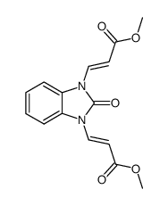 3,3'-[2-Oxo-1H-benzimidazole-1,3(2H)-diyl]bis[(E)-propenoic acid]dimethyl ester Structure