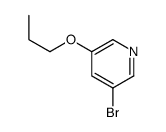 3-溴-5-丙氧基吡啶结构式