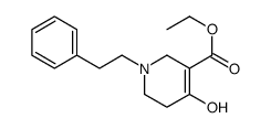 ethyl 4-hydroxy-1-(2-phenylethyl)-3,6-dihydro-2H-pyridine-5-carboxylate结构式