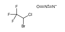 2-bromo-2-chloro-1,1,1-trifluoroethane,nitrous oxide Structure