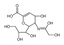 N-乙二醇基-2,3-二脱氢-2-脱氧神经氨酸结构式