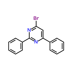 4-溴-2,6-二苯基嘧啶结构式