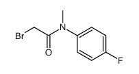 2-bromo-N-(4-fluorophenyl)-N-methyl-acetamide结构式
