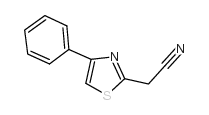 2-(4-苯基噻唑-2-基)乙腈结构式
