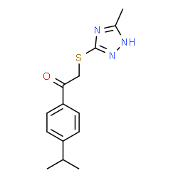 1-(4-isopropylphenyl)-2-[(5-methyl-4H-1,2,4-triazol-3-yl)sulfanyl]ethanone Structure