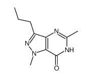 1,5-dimethyl-3-propyl-4H-pyrazolo[4,3-d]pyrimidin-7-one结构式