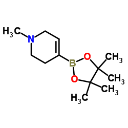 1-methyl-4-(4,4,5,5-tetramethyl-1,3,2-dioxaborolan-2-yl)-1,2,3,6-tetrahydropyridine structure