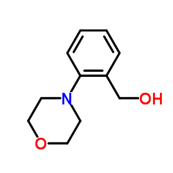 2-(吗啉-4-基-苯基)甲醇结构式