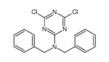 N,N-dibenzyl-4,6-dichloro-1,3,5-triazin-2-amine Structure