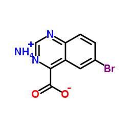 Ammonium 6-bromo-4-quinazolinecarboxylate Structure