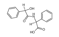 (S)-D-mandeloylamino-phenyl-acetic acid结构式