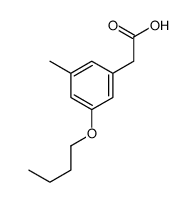 (5-Butoxy-3-methylphenyl)acetic acid Structure