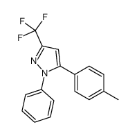 5-(4-methylphenyl)-1-phenyl-3-(trifluoromethyl)pyrazole结构式
