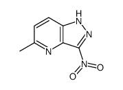 5-甲基-3-硝基-1H-吡唑并[4,3-b]吡啶结构式