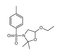 5-ethoxy-2,2-dimethyl-3-(4-methylphenyl)sulfonyl-1,3-oxazolidine结构式