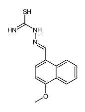 [(E)-(4-methoxynaphthalen-1-yl)methylideneamino]thiourea Structure