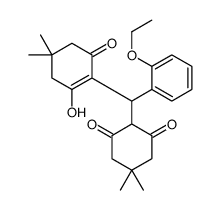 2-[(2-ethoxyphenyl)-(2-hydroxy-4,4-dimethyl-6-oxocyclohexen-1-yl)methyl]-5,5-dimethylcyclohexane-1,3-dione Structure