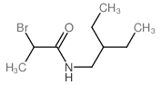 Propanamide,2-bromo-N-(2-ethylbutyl)-结构式