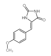 2,4-Imidazolidinedione,5-[(4-methoxyphenyl)methylene]- Structure