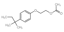Ethanol,2-[4-(1,1-dimethylpropyl)phenoxy]-, 1-acetate结构式