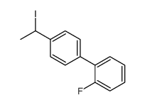 1-fluoro-2-[4-(1-iodoethyl)phenyl]benzene Structure