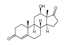 12β-Hydroxyandrost-4-ene-3,17-dione structure