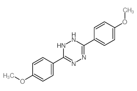 1,2,4,5-Tetrazine,1,4-dihydro-3,6-bis(4-methoxyphenyl)-结构式