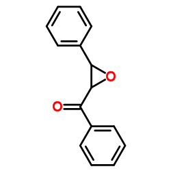 1,3-二苯基-2,3-环氧-1-丙酮结构式