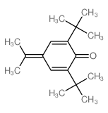 2,5-Cyclohexadien-1-one,2,6-bis(1,1-dimethylethyl)-4-(1-methylethylidene)- Structure