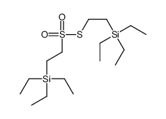 triethyl-[2-(2-triethylsilylethylsulfanylsulfonyl)ethyl]silane结构式