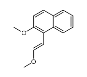 2-methoxy-1-(2-methoxyethenyl)naphthalene structure