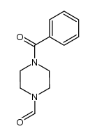 4-benzoyl-1-piperazinecarboxaldehyde Structure
