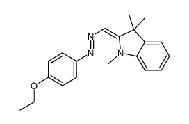 2-[[(4-Ethoxyphenyl)azo]methylene]-2,3-dihydro-1,3,3-trimethyl-1H-indole结构式