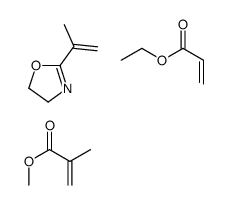 ethyl prop-2-enoate,methyl 2-methylprop-2-enoate,2-prop-1-en-2-yl-4,5-dihydro-1,3-oxazole Structure